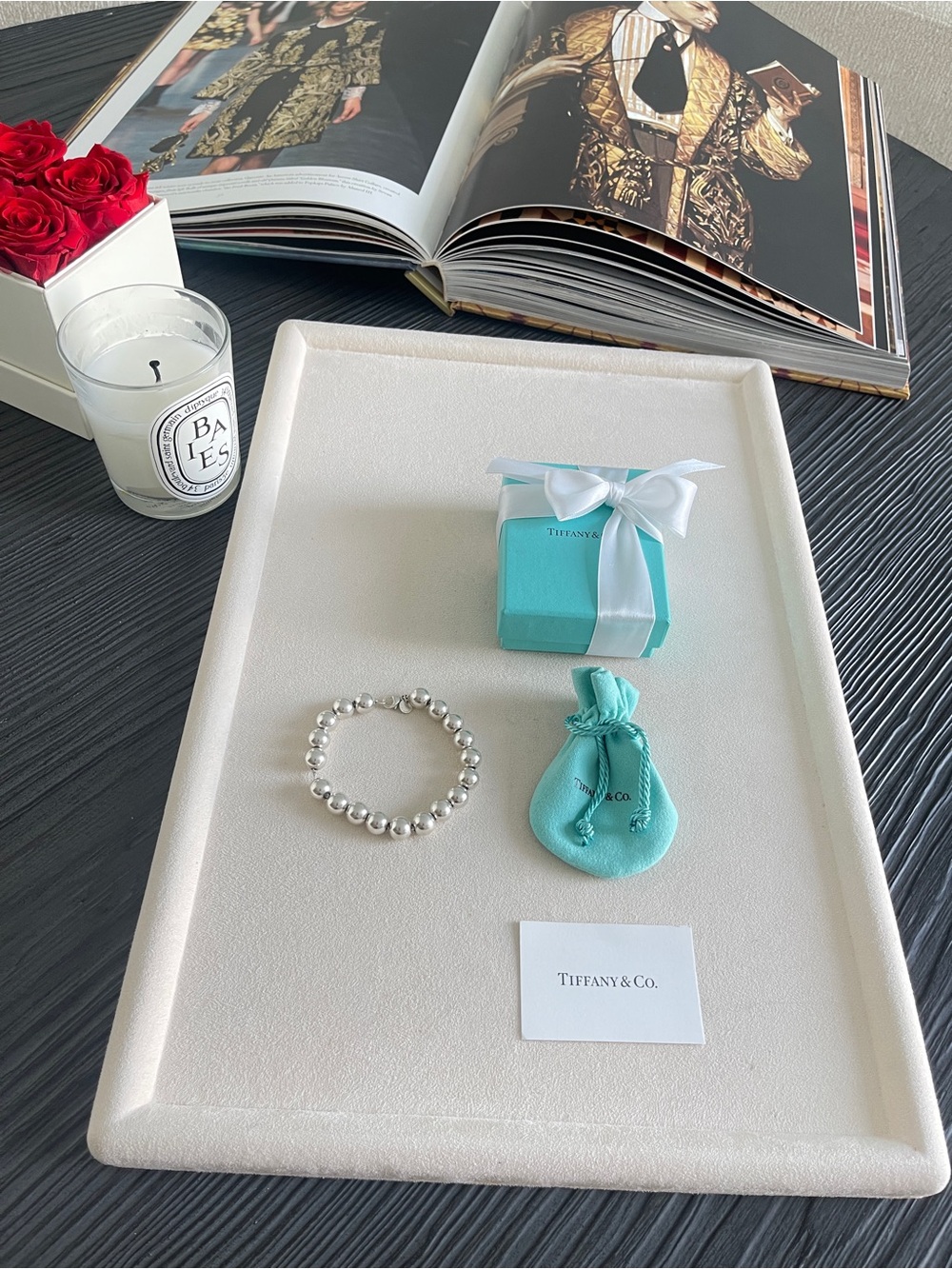 Tiffany Hardwear Ball Bracelet in
Silver size 8.25" NEW $750